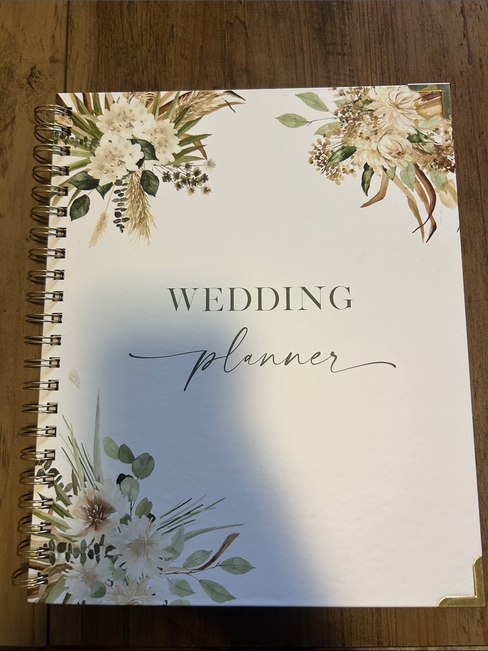 Wedding Planner Notebook - White Floral Design
